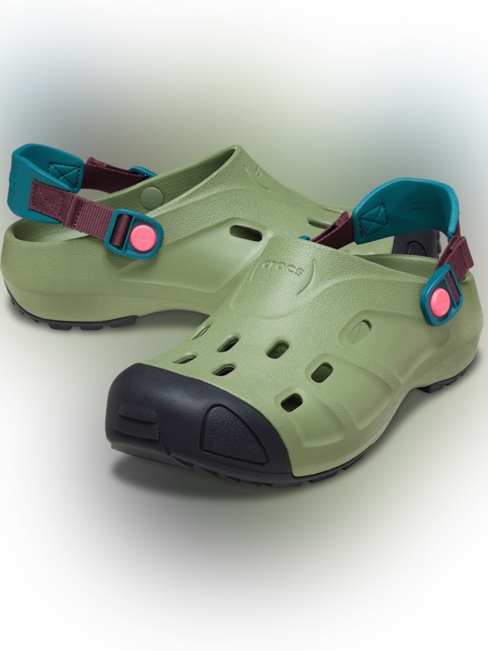 CROC Quick Trail Clog 212809 Cargo / Multi Green Men’s size 12 NWT
